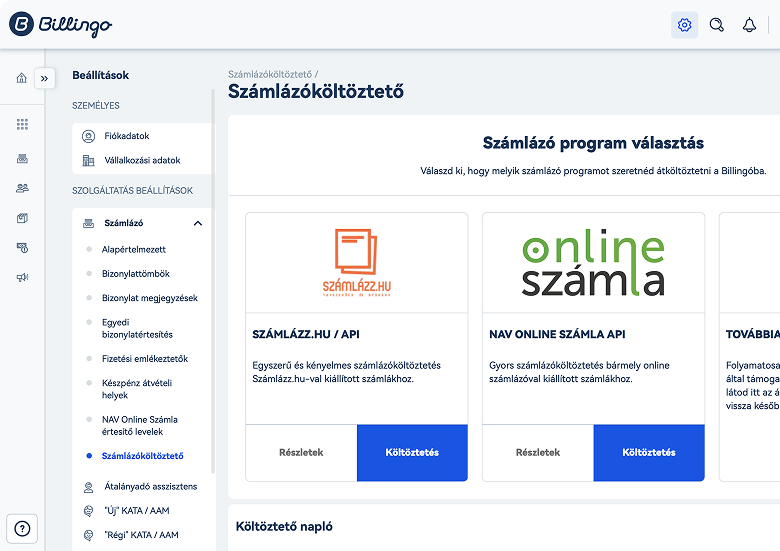 Számlázót váltanál? Csak 1-2 kattintás választ el a Billingótól.