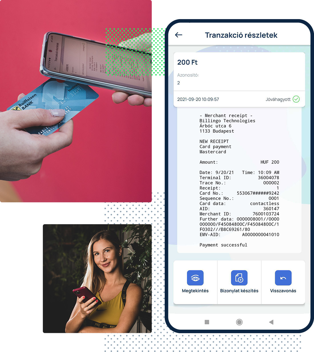 Modern SoftPOS bankkártya-elfogadás a mobilodon.