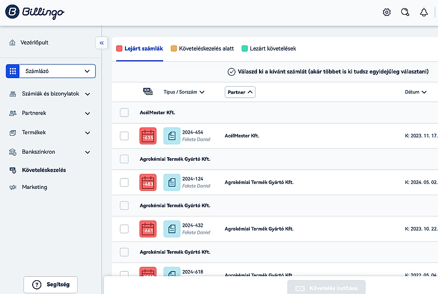 Billingo Követeléskezelés