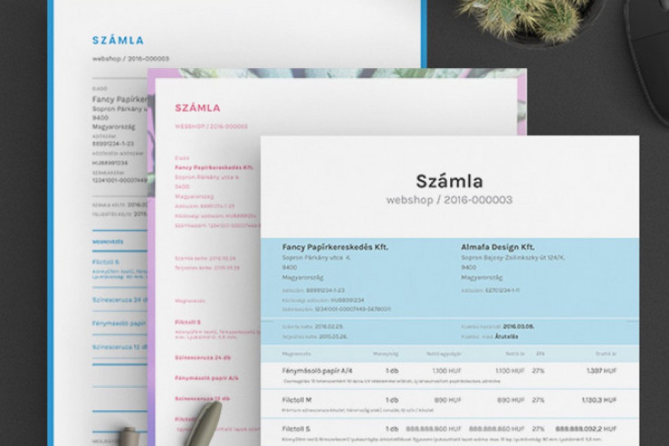 20+5 új számlasablonnal bővült a Billingo 20+5 új számlasablonnal bővült a Billingo