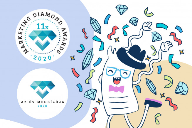 Wow! 11 díjat ? nyert a Billingo a Marketing Diamond Awards-on!