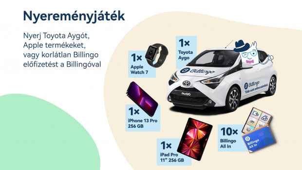 Nyerj Toyota Aygót a Billingóval és száguldj vele a siker felé