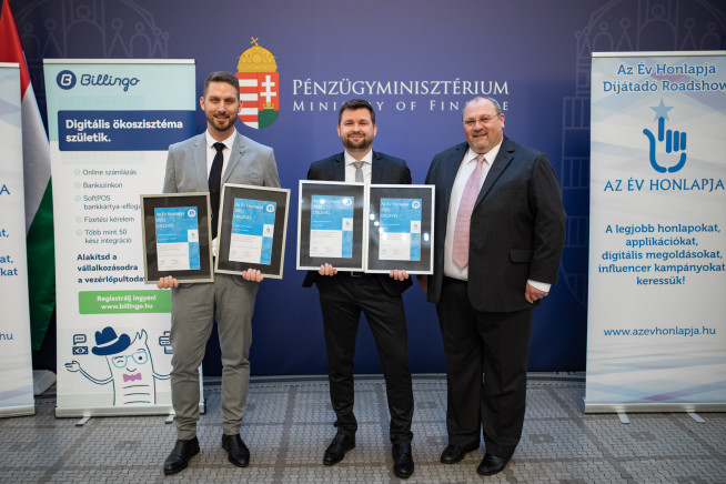 Négyszeres hurrá! ? Tarolt a Billingo 'Az Év honlapja' versenyen!