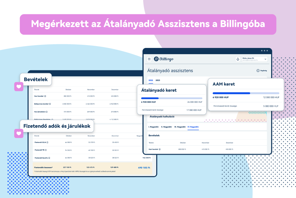 Megérkezett a Billingo Átalányadó Asszisztens