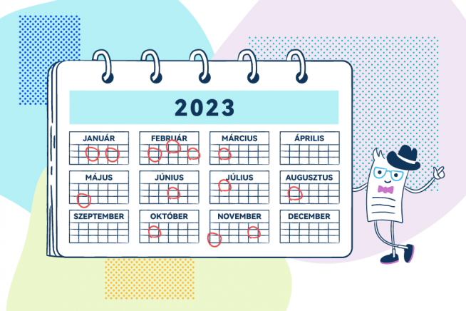 Itt a 2023-as adófizetési határidők - töltsd le a naptárt!