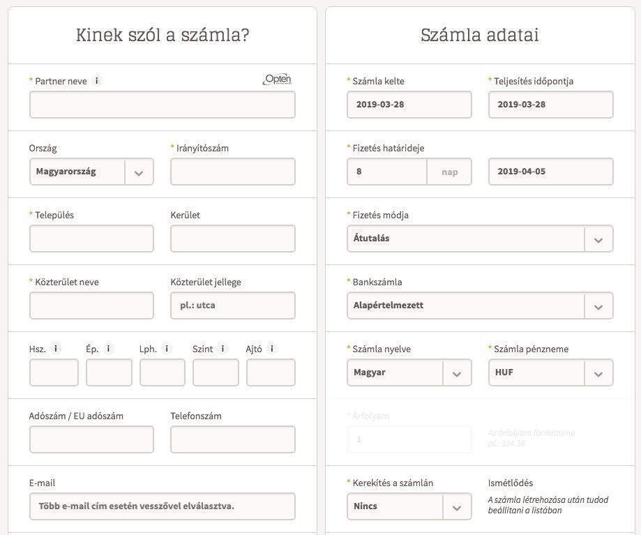 díjbekérő proforma