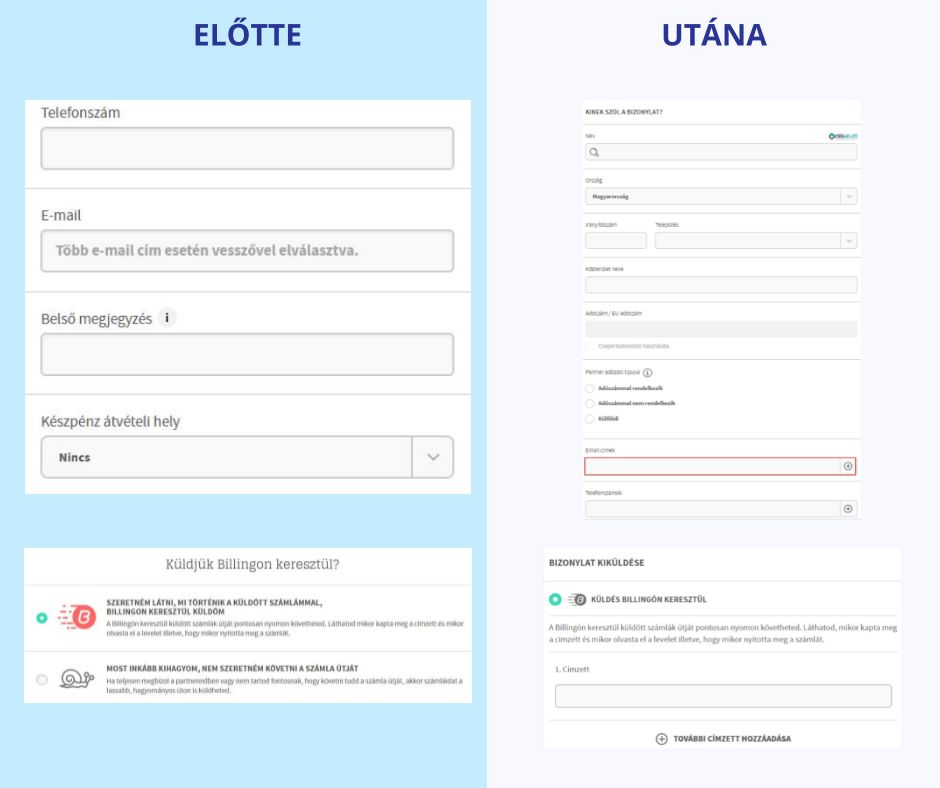 Billingo online számla