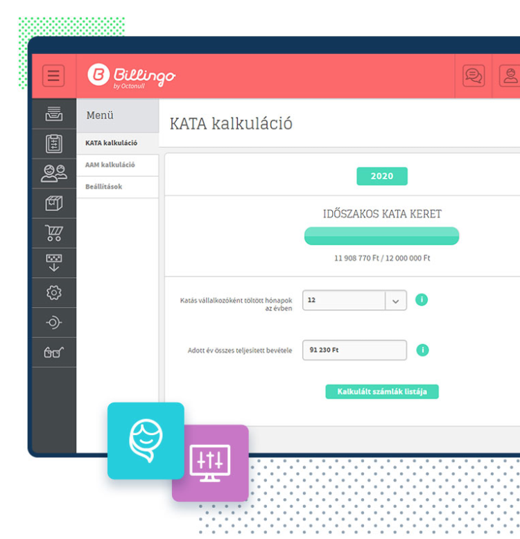 Billingo online számlázó katásoknak