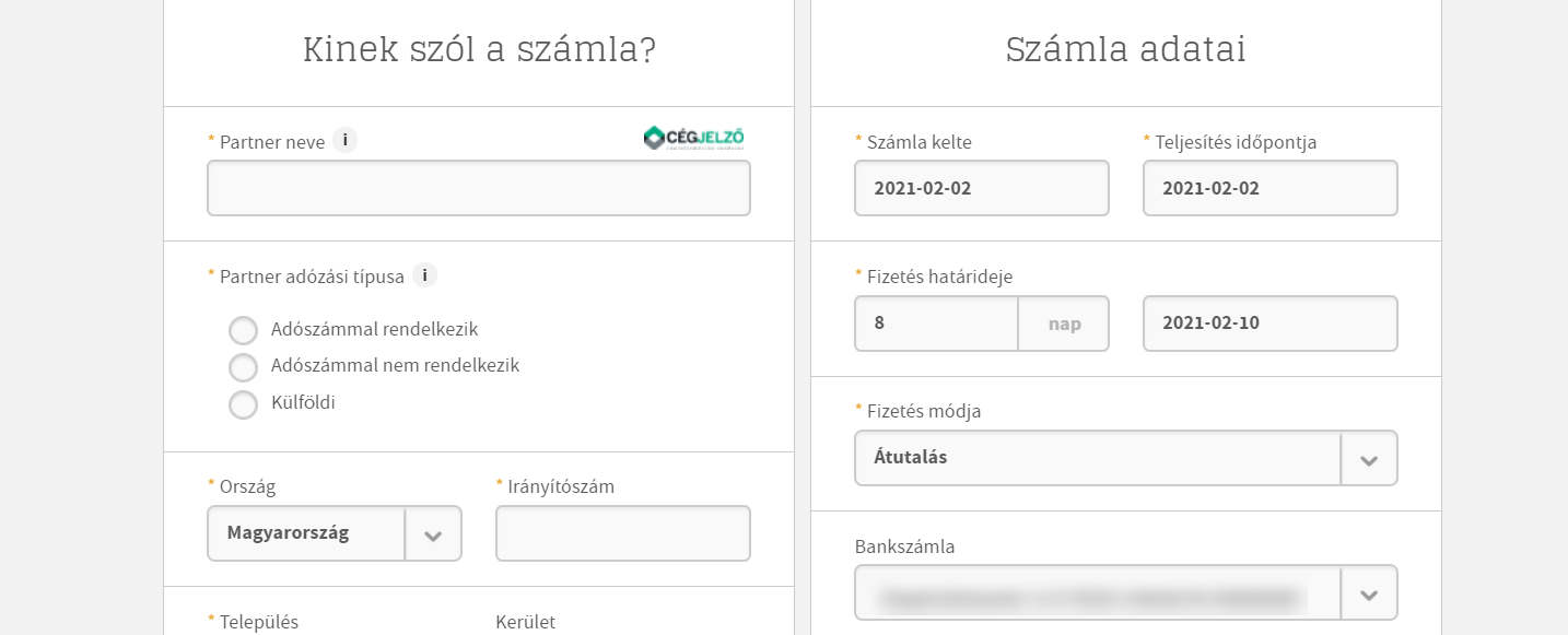 Billingo: elektronikus e-számla kiállítása Billingo: elektronikus e-számla kiállítása