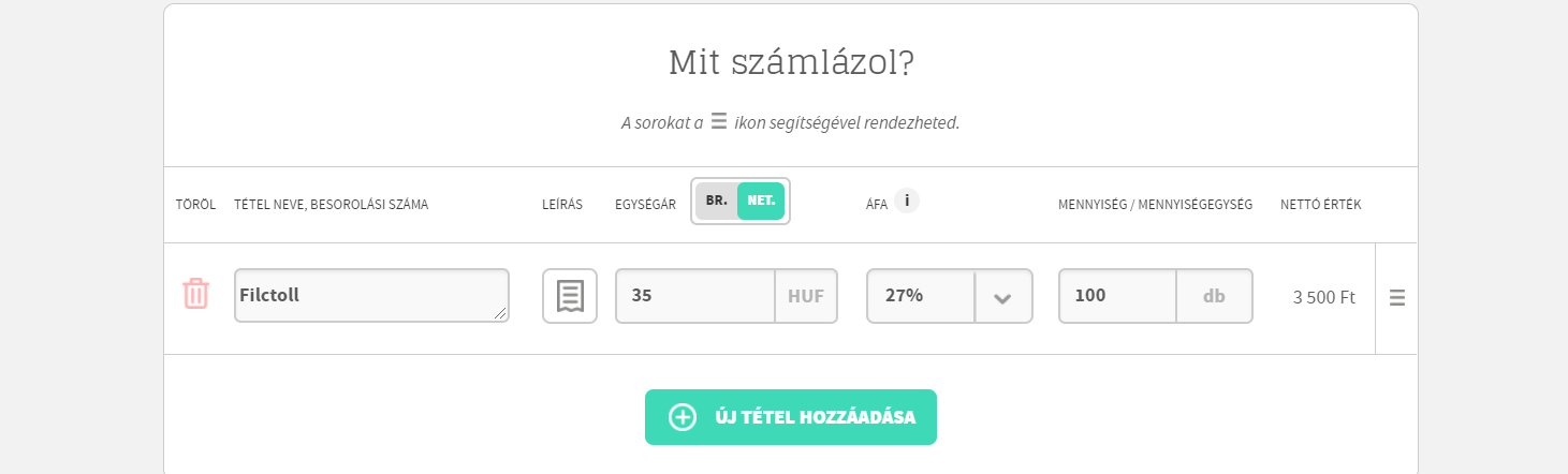 Billingo: elektronikus e-számla kiállítása Billingo: elektronikus e-számla kiállítása
