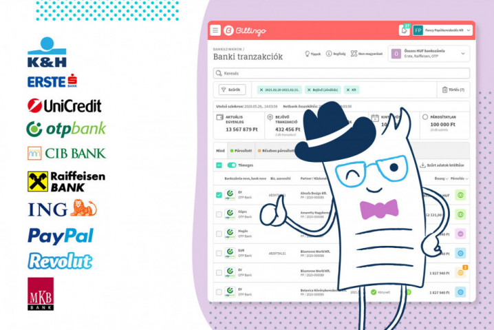 Berobbant: 10 banki összekötéssel megérkezett a legjobban várt Billingo Bankszinkron